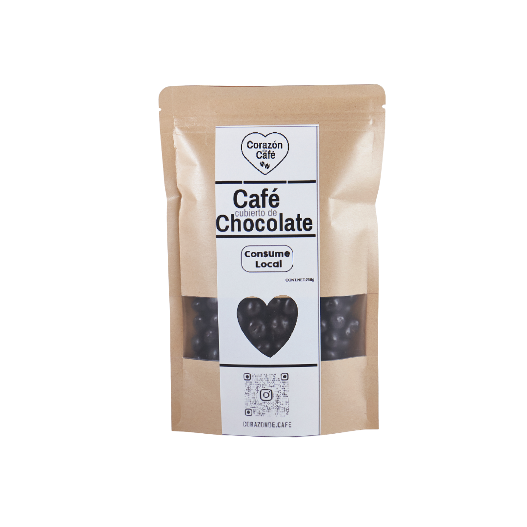 Café tostado cubierto de Chocolate